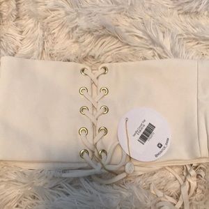 NWT MONTCE SWIM CORSET VANILLA TOP